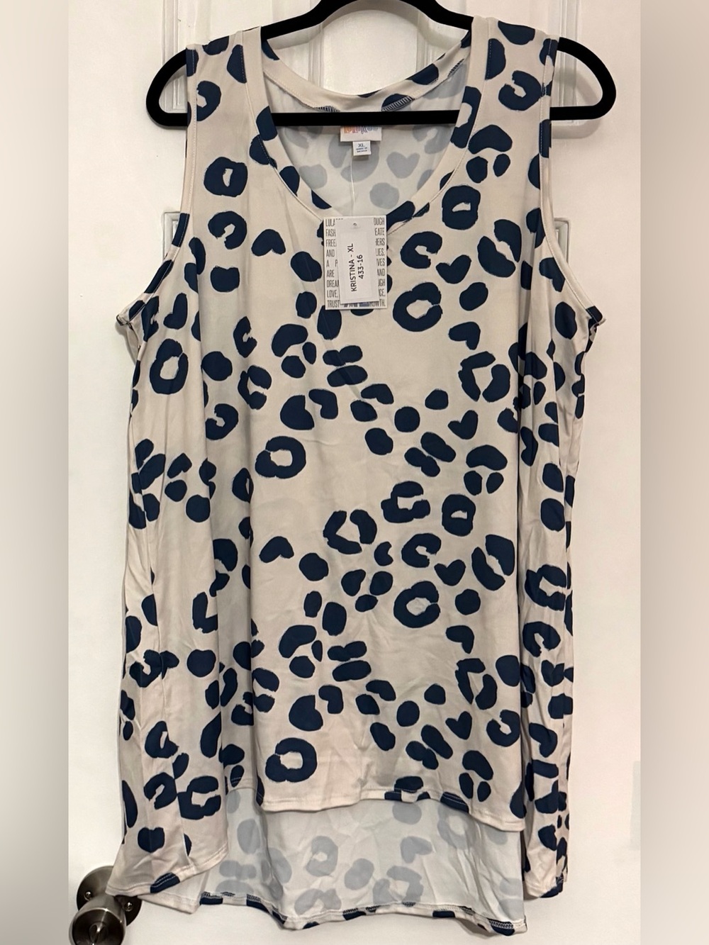 LulaRoe- Kristina Tank Top Size XL NWT